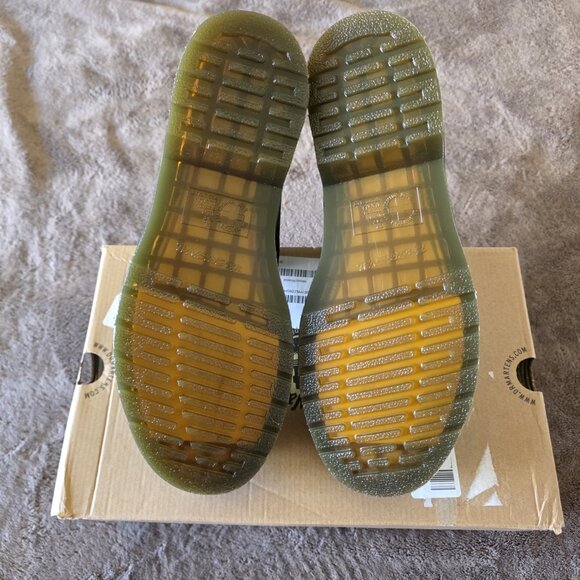 Dr. Martens 1460 Greasy Black Leather Boots Mens 13 NWT - Matte Combat Core - Picture 13 of 16